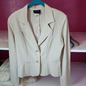 Star City Cream Women's Tailored Blazer Jacket